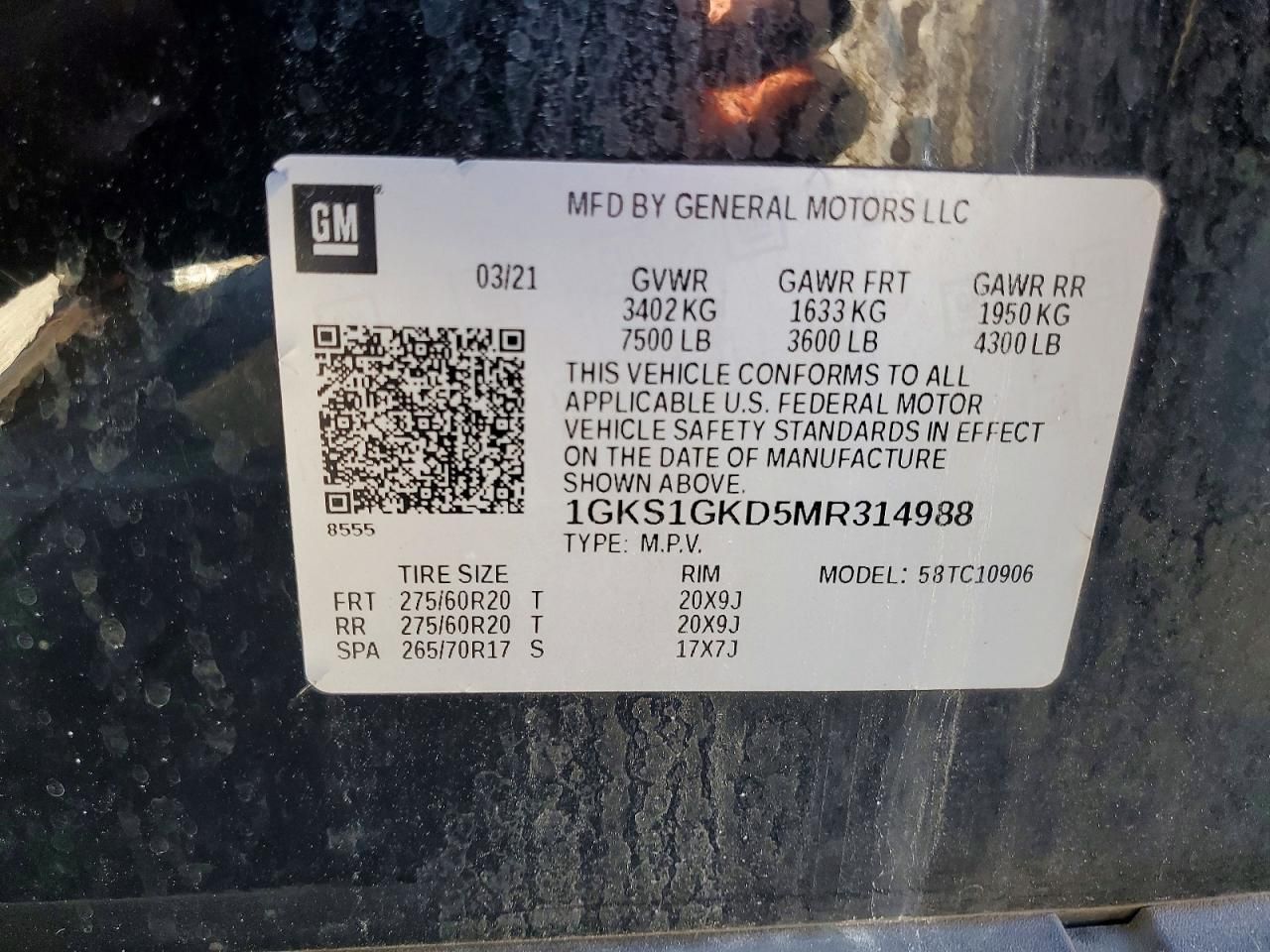 2021 GMC Yukon xl C1500 slt