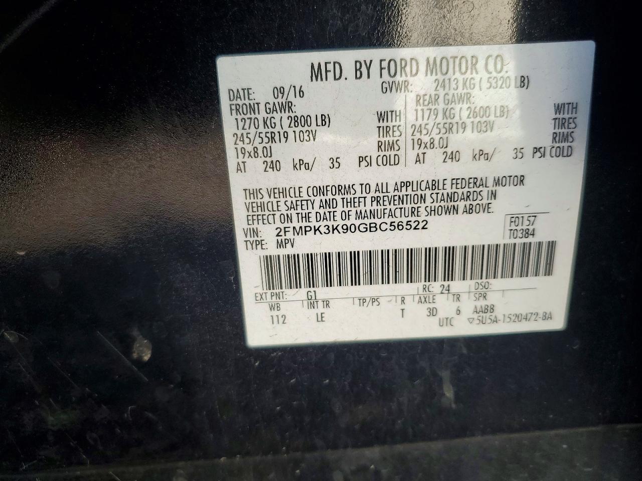 2016 Ford Edge Titanium