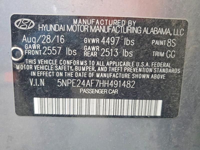 2017 Hyundai Sonata se