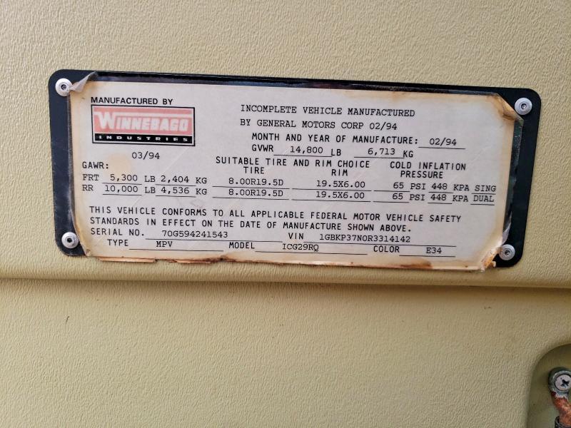 1994 Winnebago Itasca