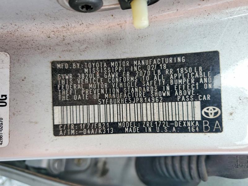 2018 Toyota Corolla l