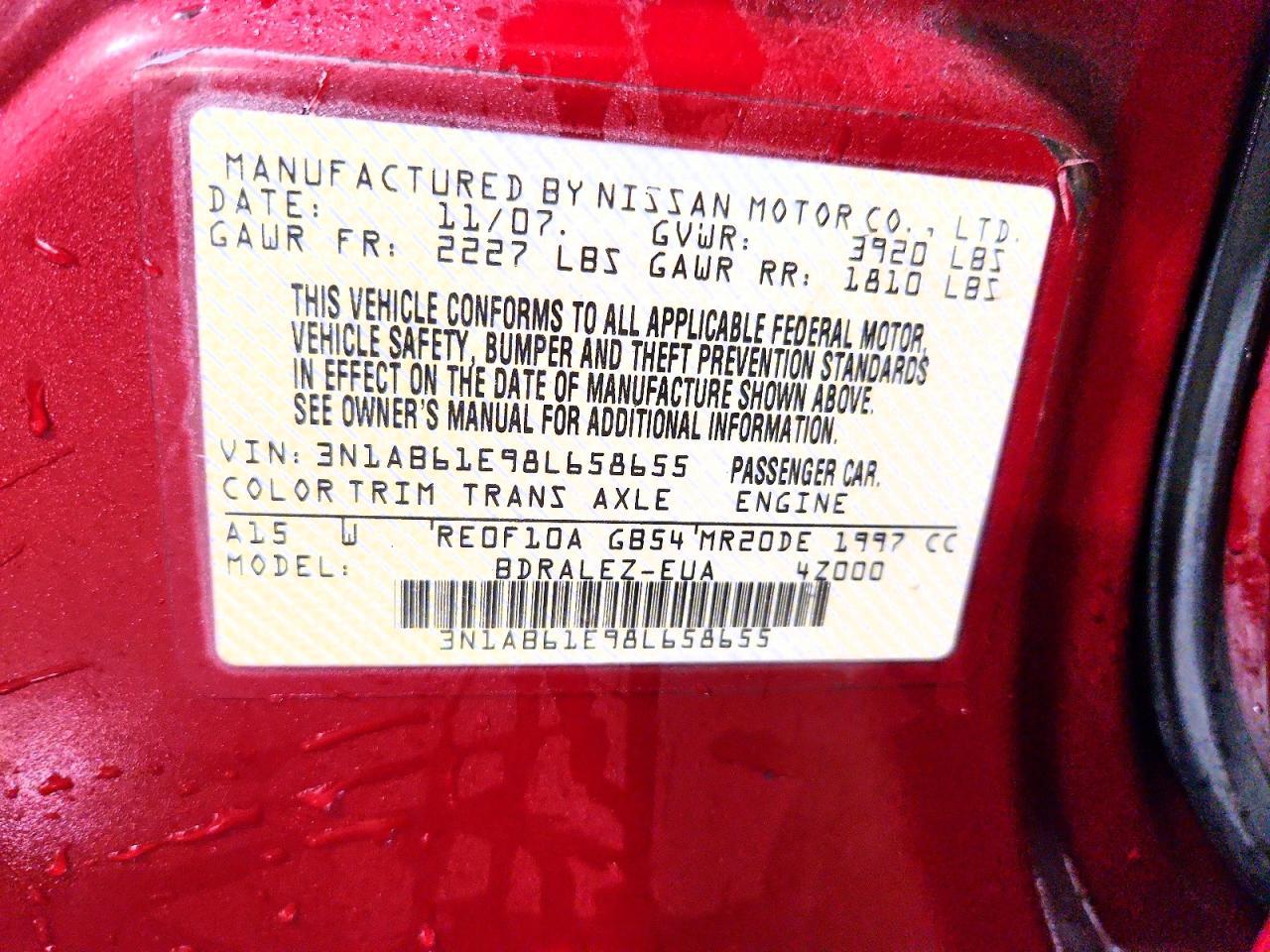 2008 Nissan Sentra 2.0