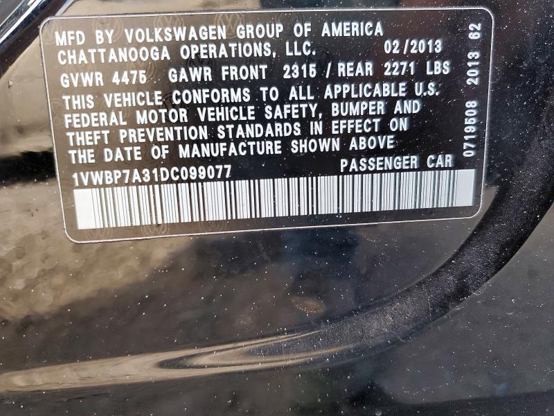 2013 Volkswagen Passat se