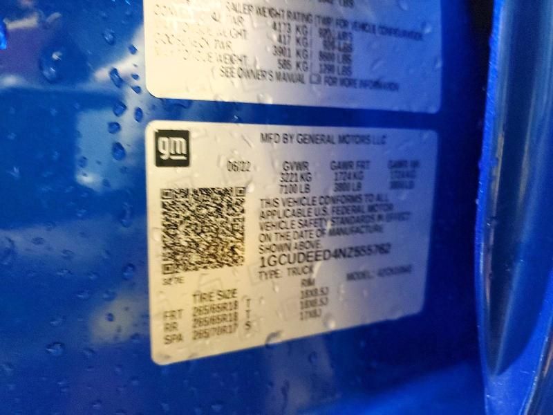 2022 Chevrolet Silverado K1500 rst