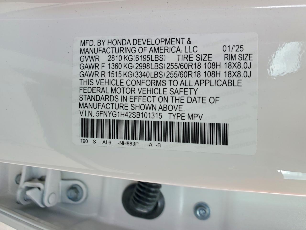 2025 Honda Pilot exl