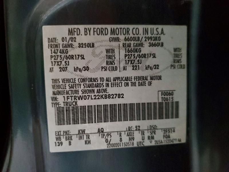 2002 Ford F150 Supercrew