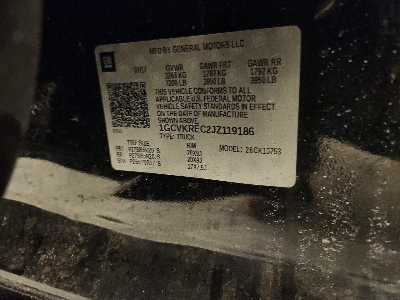 2018 Chevrolet Silverado K1500 lt