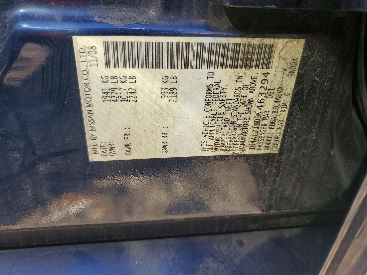 2009 Nissan Altima 2.5