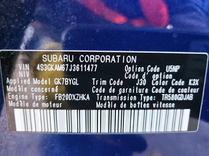 2018 Subaru Impreza Sport