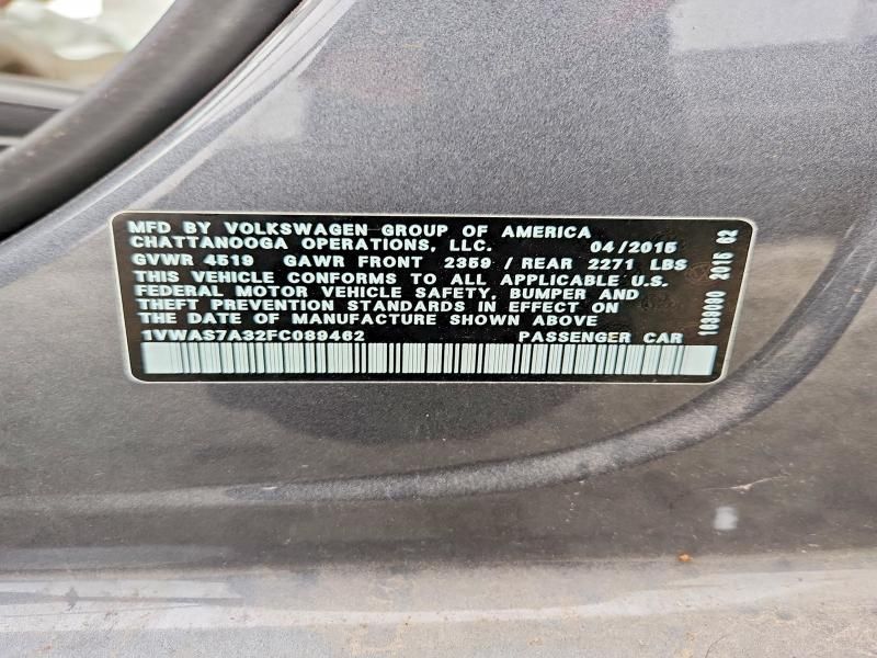 2015 Volkswagen Passat s