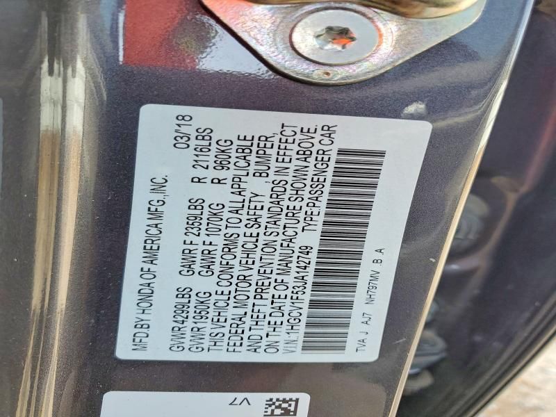 2018 Honda Accord exl