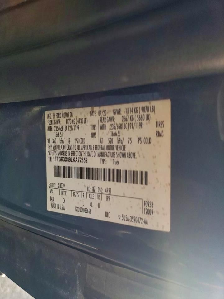 2020 Ford Transit T-250 Delivery Van