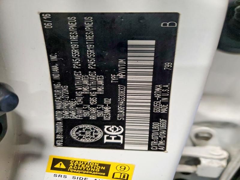 2016 Toyota Highlander xle