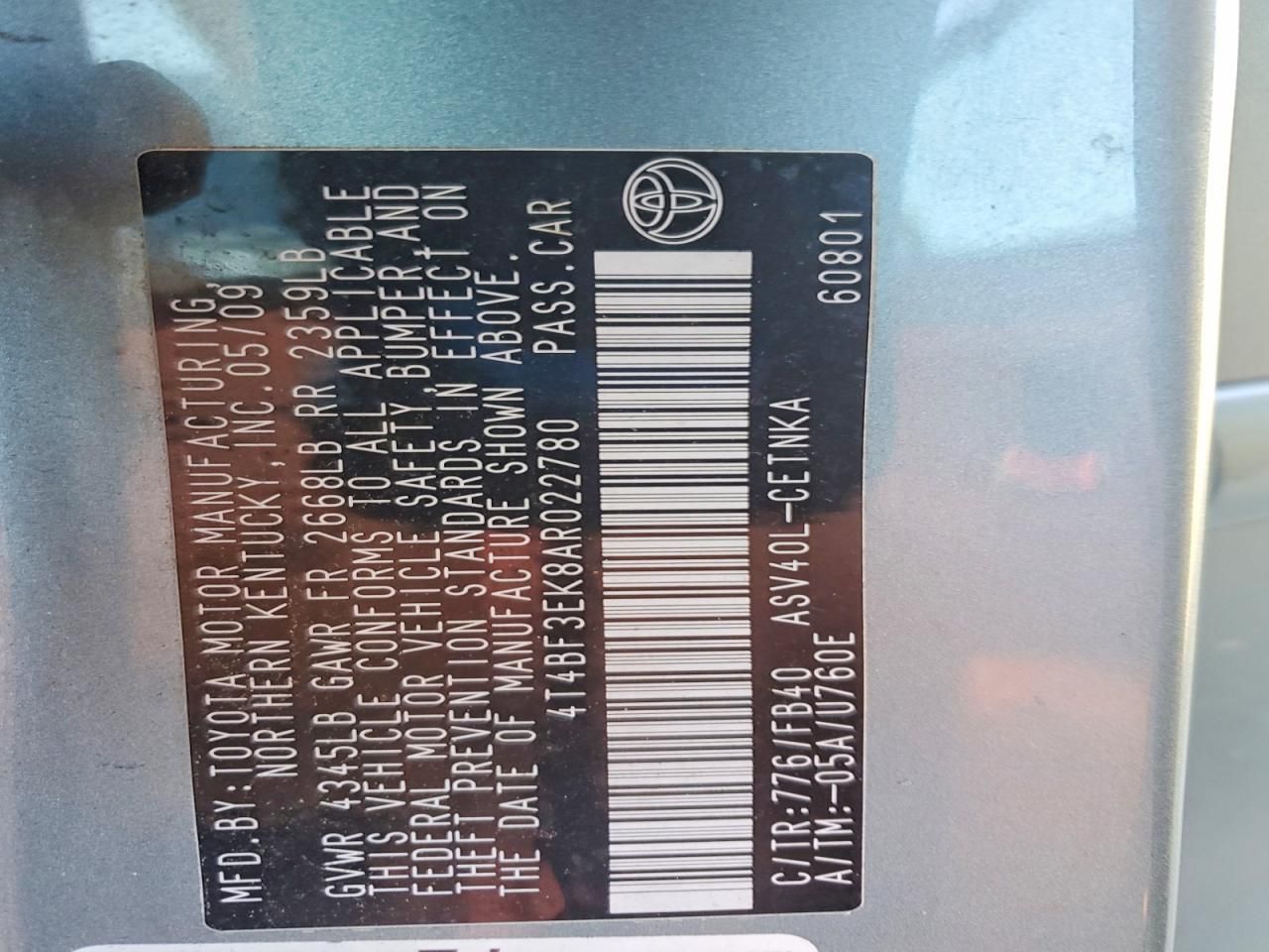 2010 Toyota Camry Base