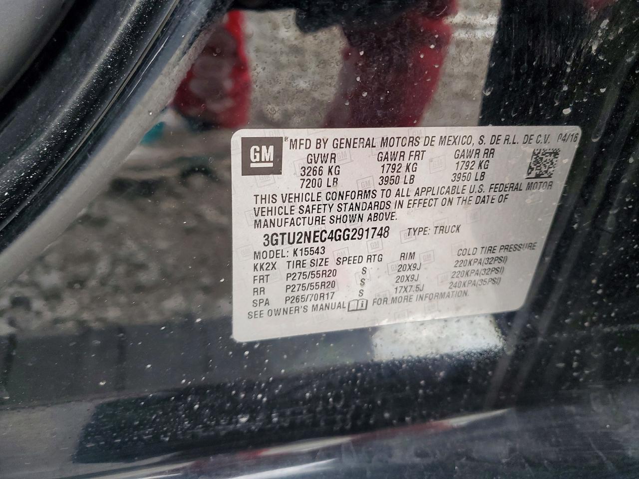 2016 GMC Sierra K1500 slt