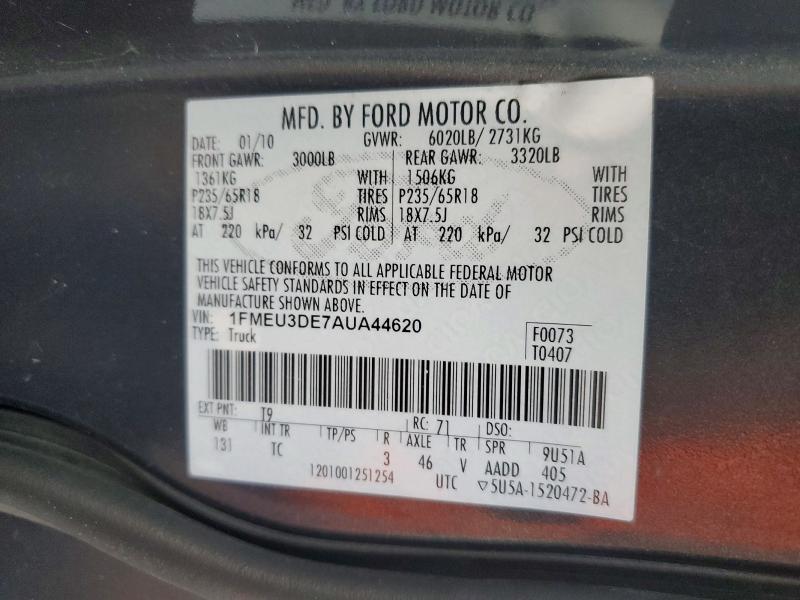 2010 Ford Explorer Sport Trac Limited