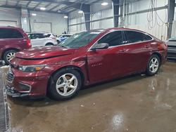 Salvage cars for sale from Copart Ham Lake, MN: 2016 Chevrolet Malibu ls