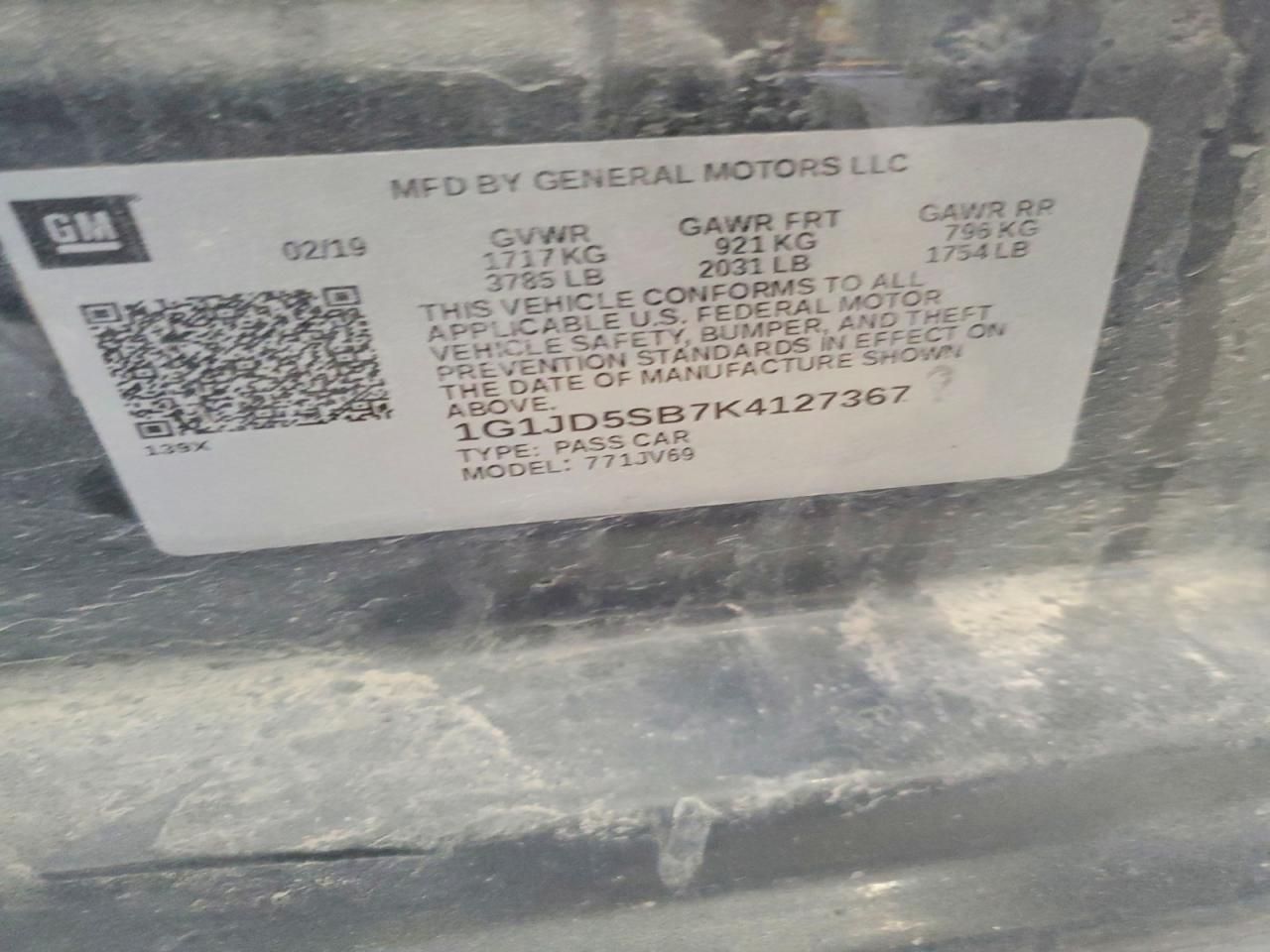 2019 Chevrolet Sonic lt