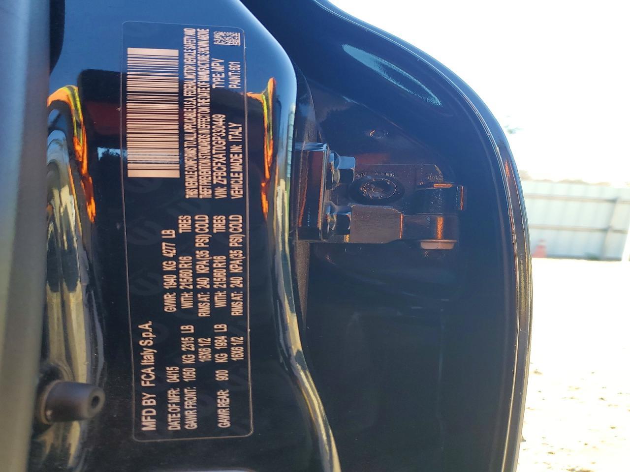 2016 Fiat 500x pop