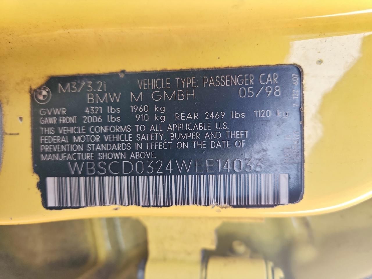 1998 BMW M3 Automatic