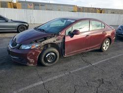 Honda salvage cars for sale: 2013 Honda Civic lx
