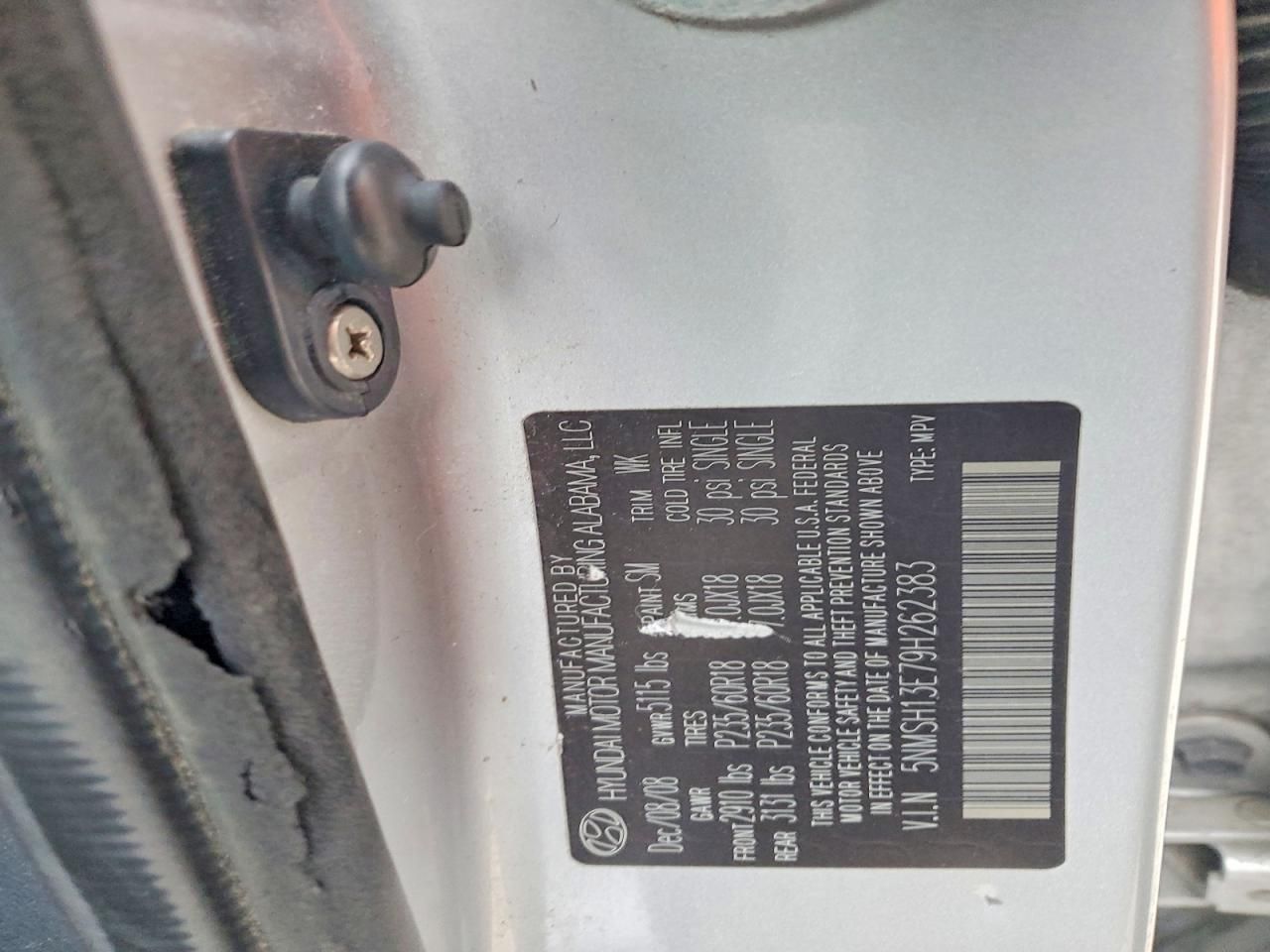 2009 Hyundai Santa fe se