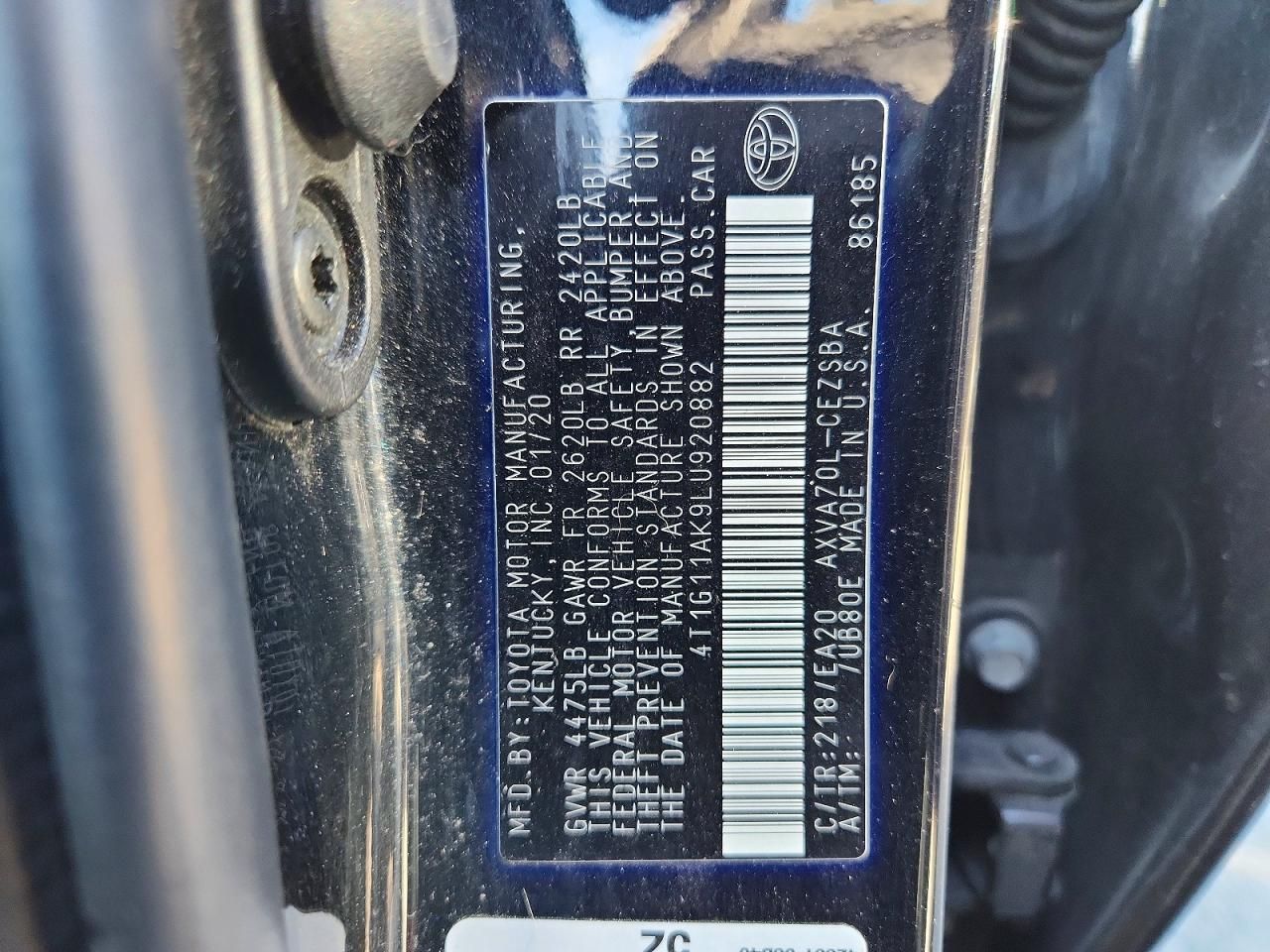 2020 Toyota Camry se