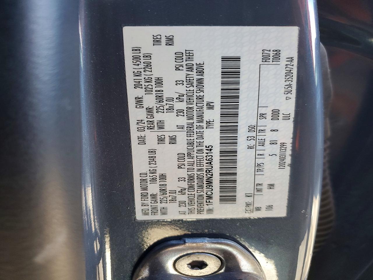 2024 Ford Escape st Line