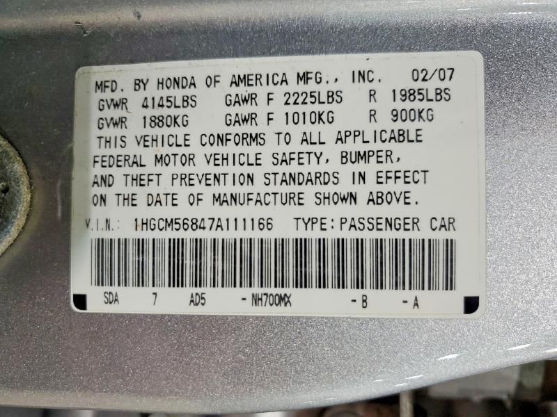 2007 Honda Accord ex