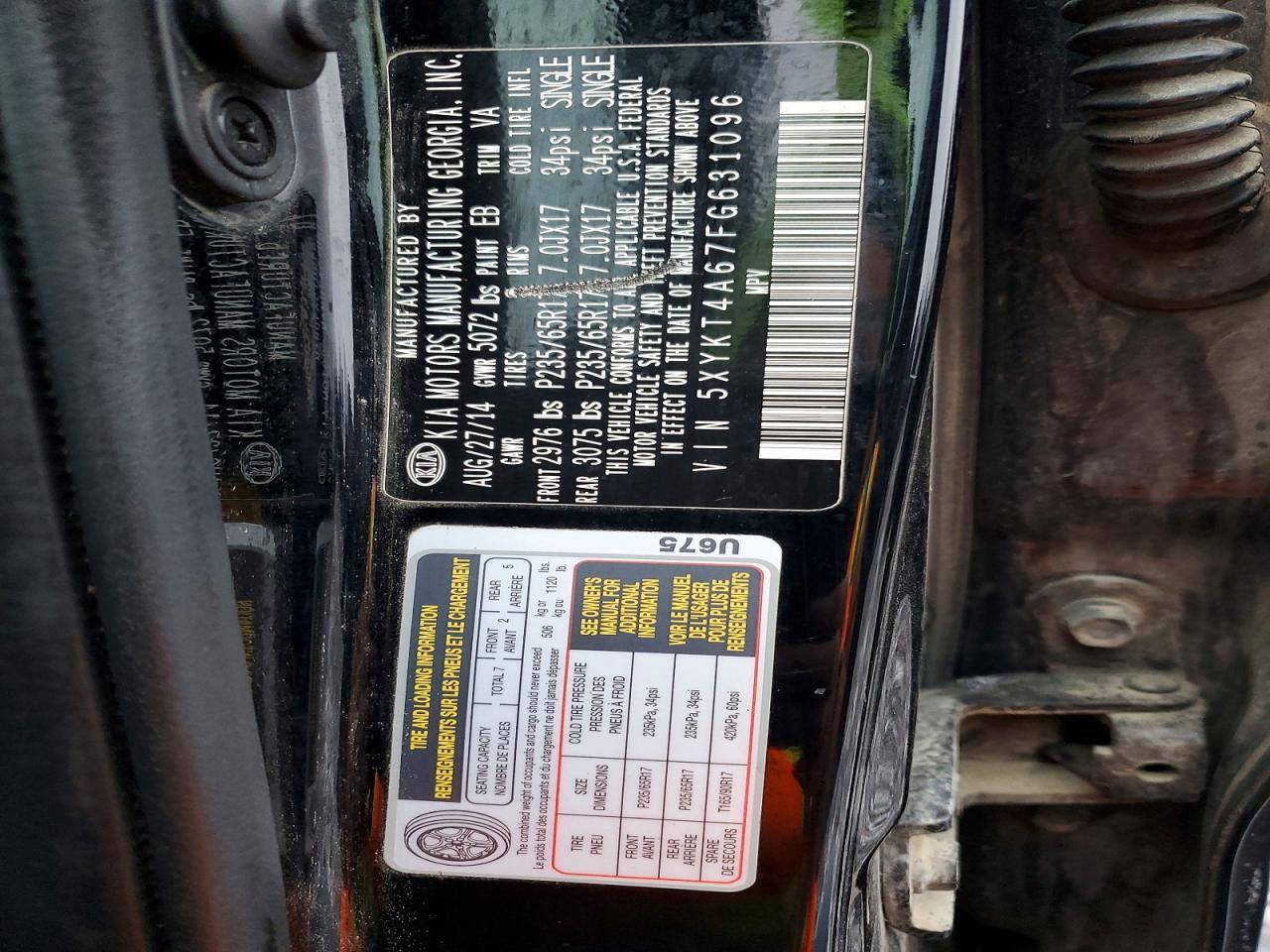 2015 KIA Sorento lx