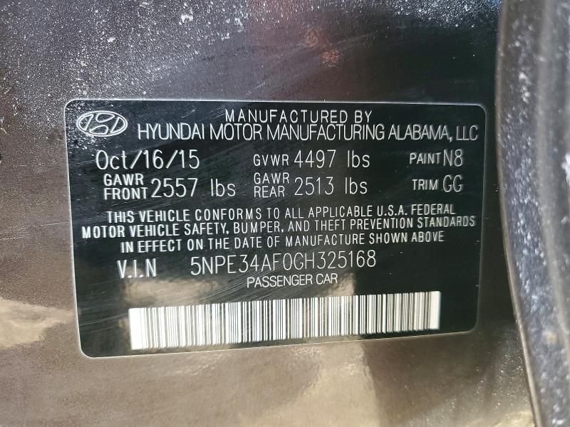 2016 Hyundai Sonata Sport