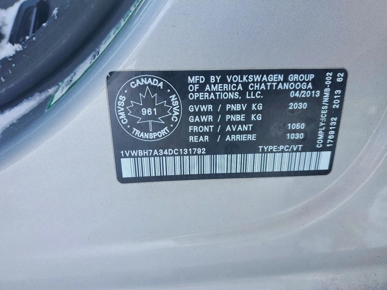 2013 Volkswagen Passat se