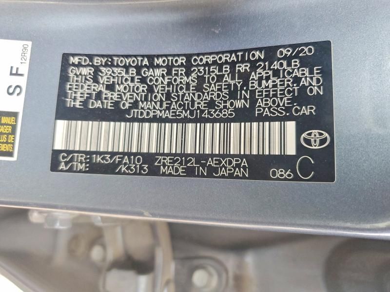 2021 Toyota Corolla l