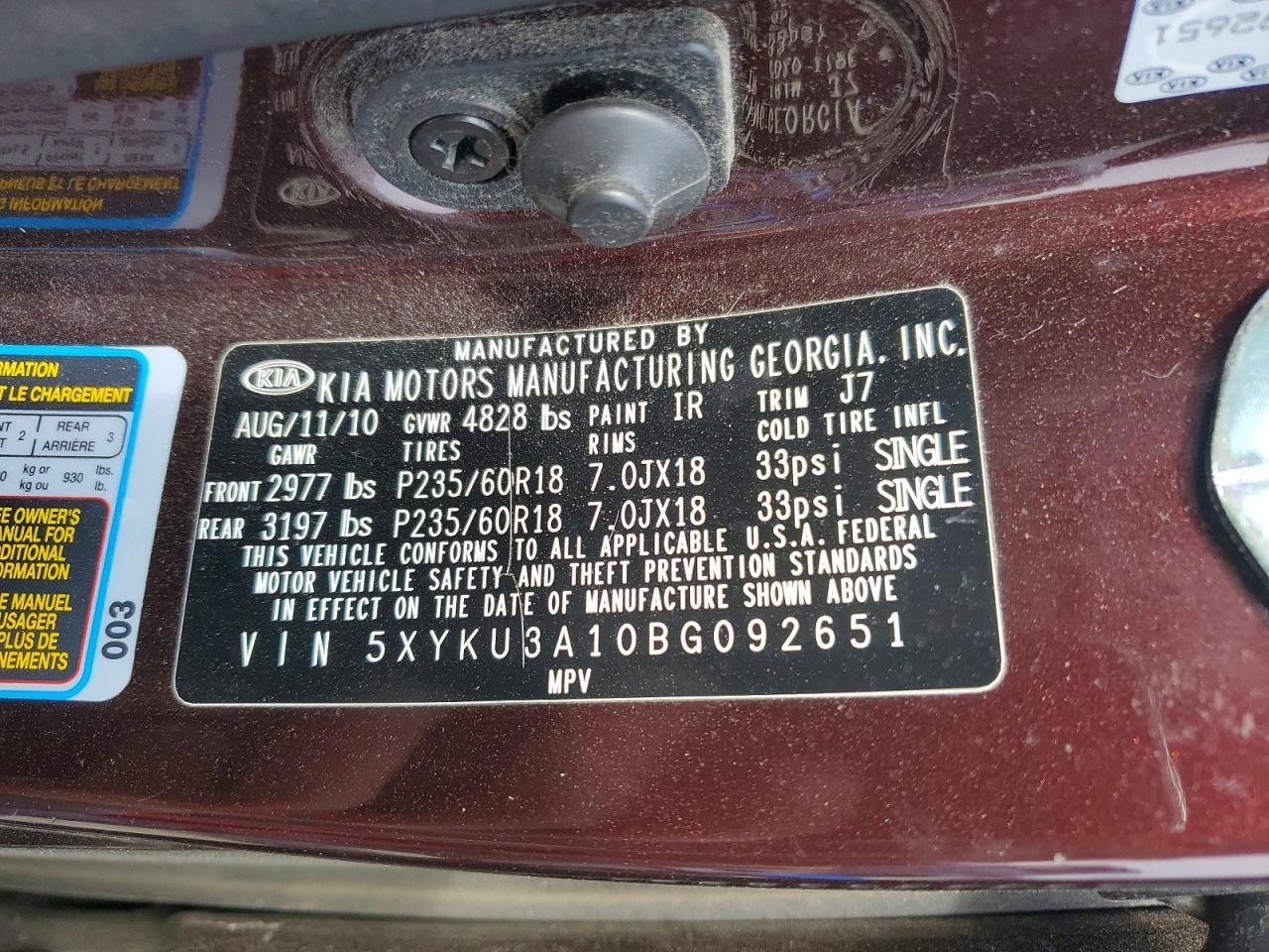 2011 KIA Sorento ex