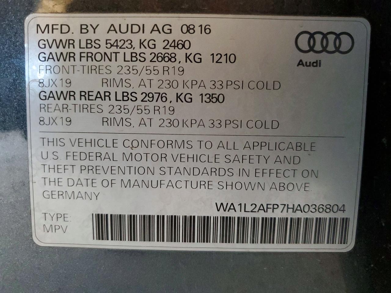 2017 Audi Q5 Premium Plus