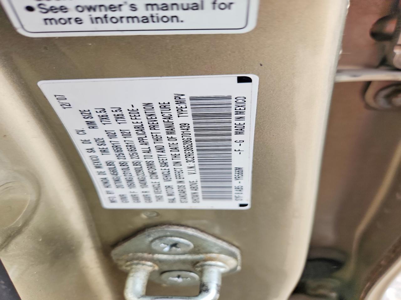 2008 Honda Cr-v ex