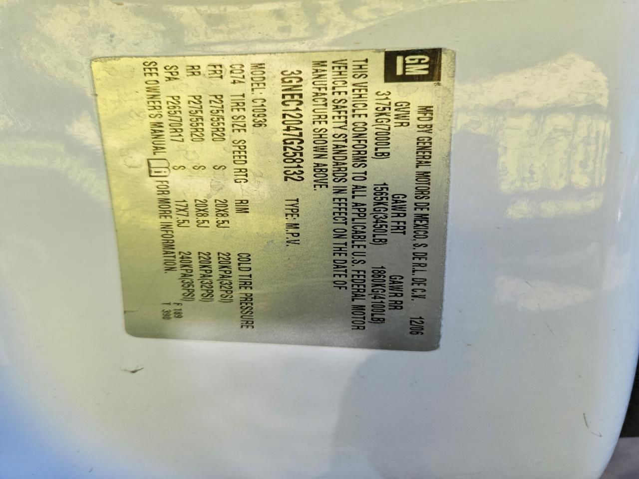 2007 Chevrolet Avalanche C1500