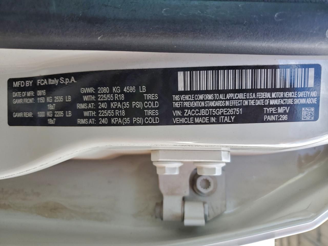 2016 Jeep Renegade Limited