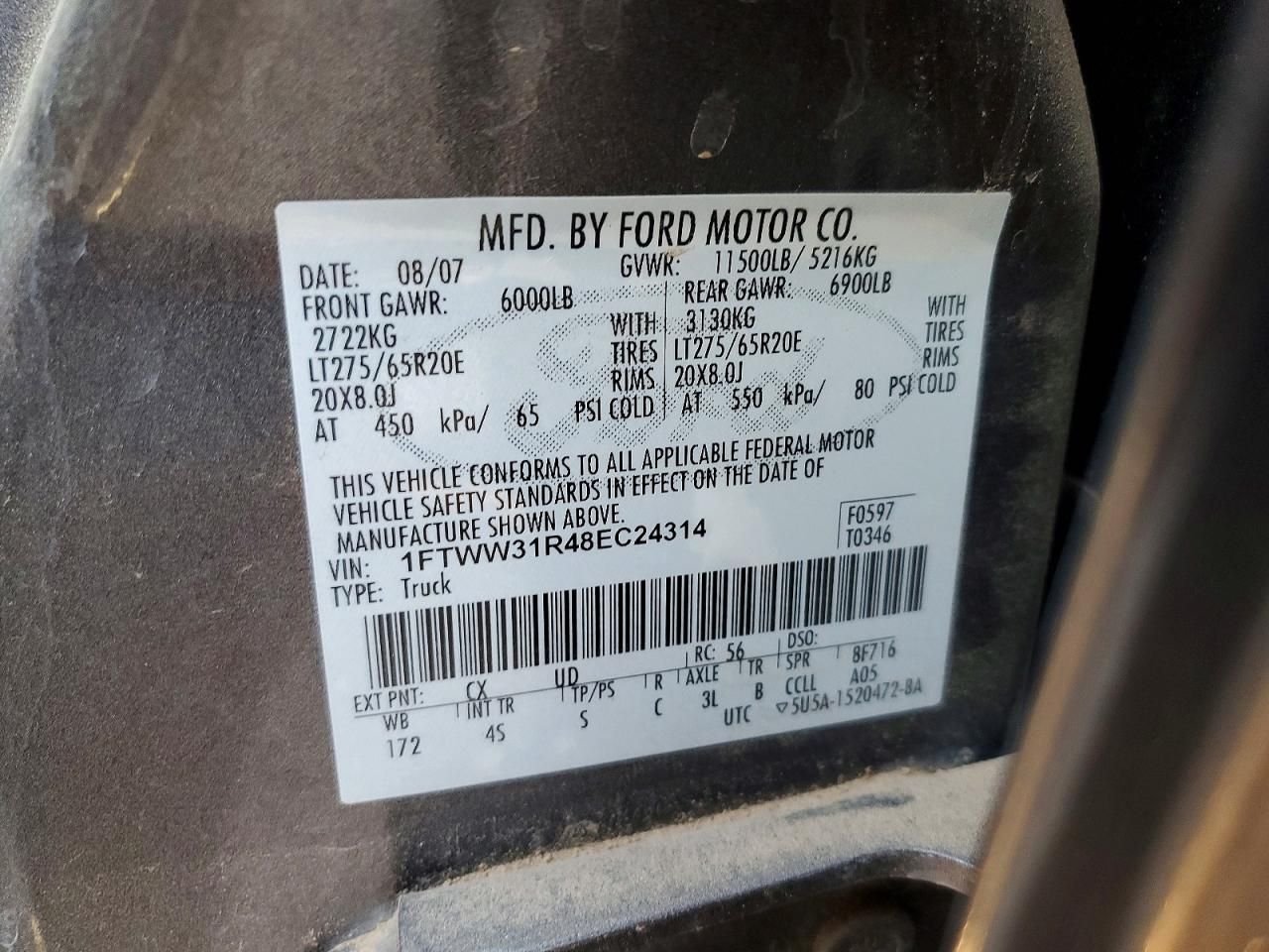 2008 Ford F350 srw Super Duty