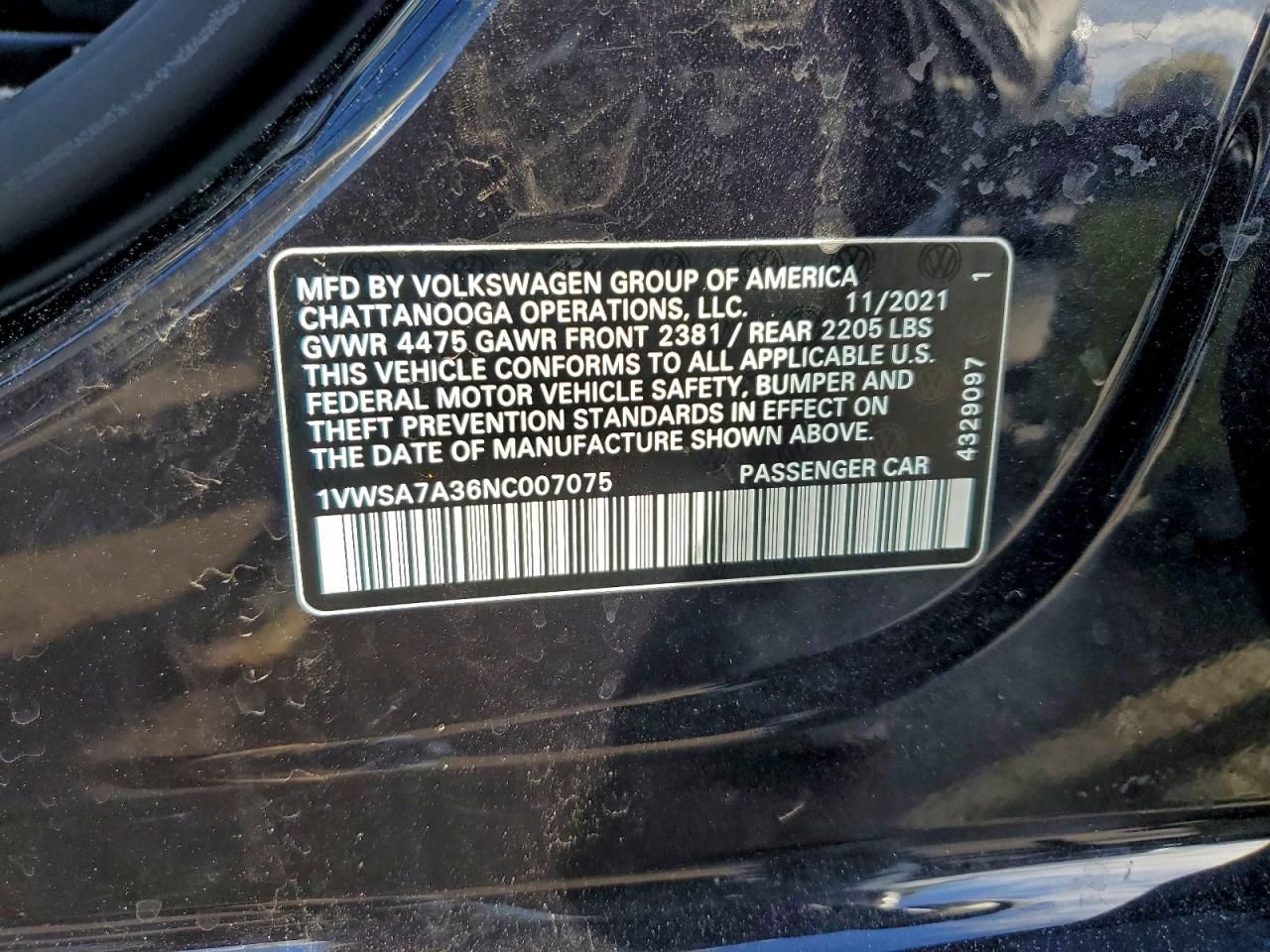 2022 Volkswagen Passat se