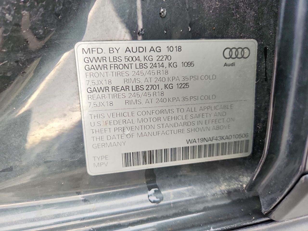 2019 Audi A4 Allroad Prestige