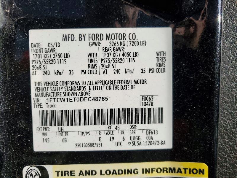 2013 Ford F150 Supercrew
