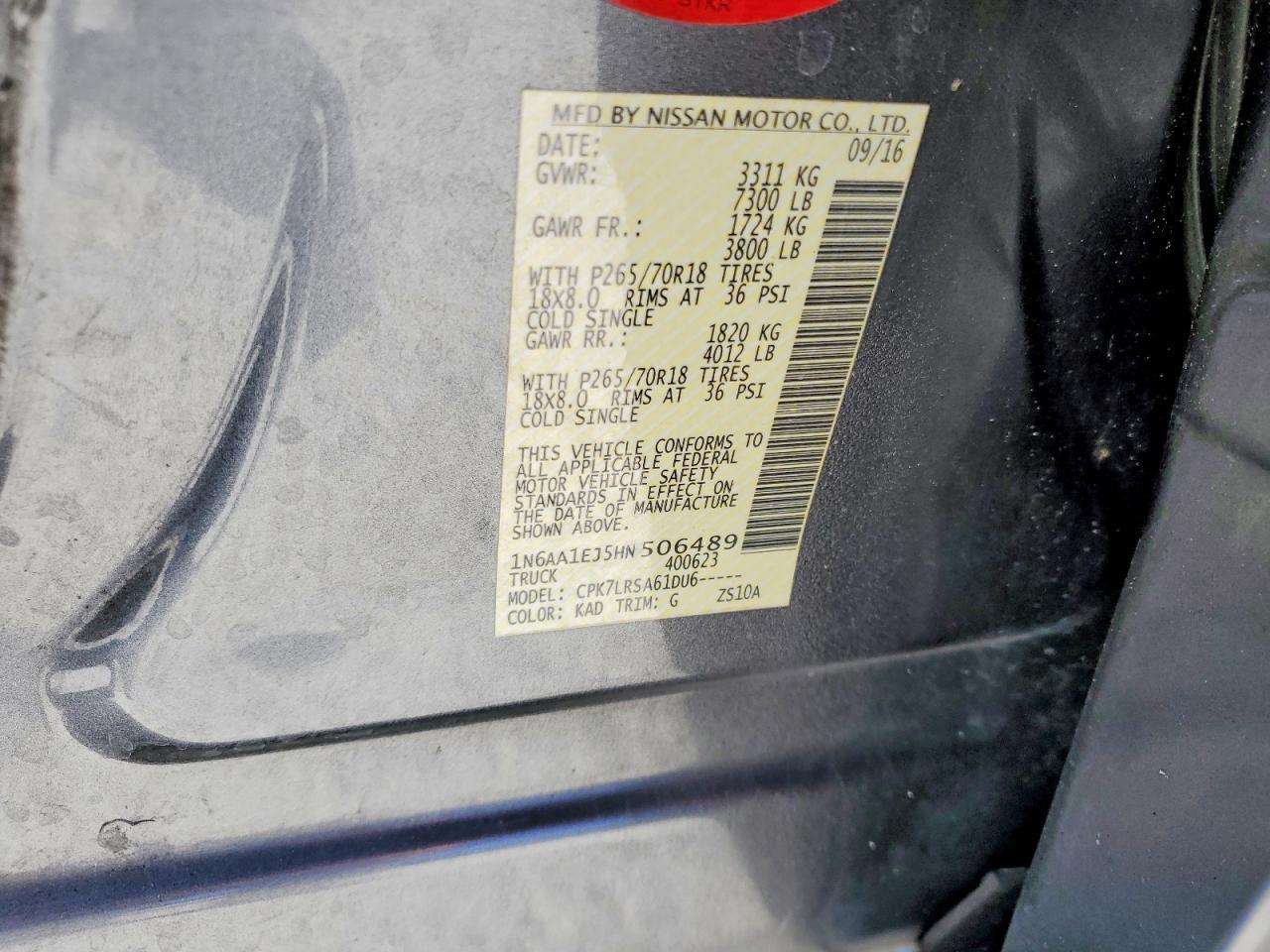 2017 Nissan Titan s