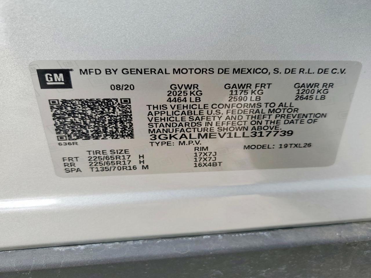 2020 GMC Terrain sle