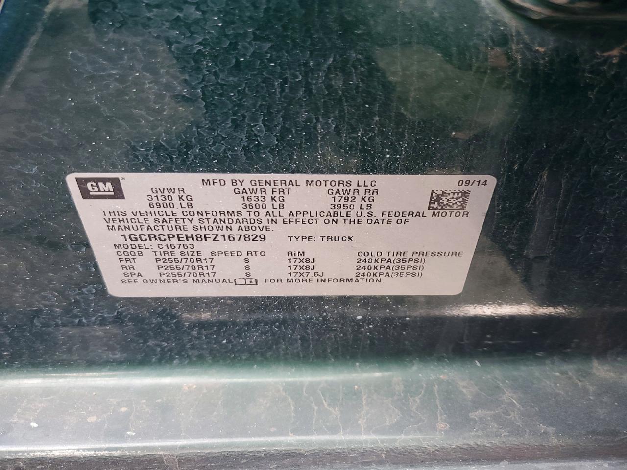 2015 Chevrolet Silverado C1500