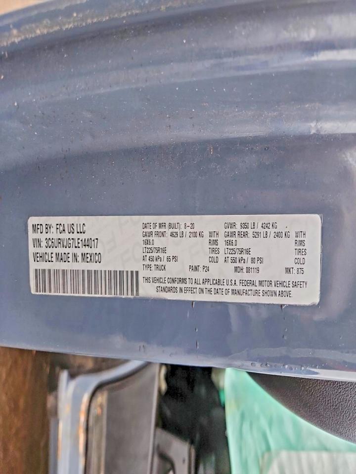 2020 Dodge RAM Promaster 3500 Delivery Van