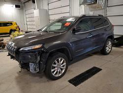 Salvage cars for sale from Copart Ham Lake, MN: 2014 Jeep Cherokee Limited
