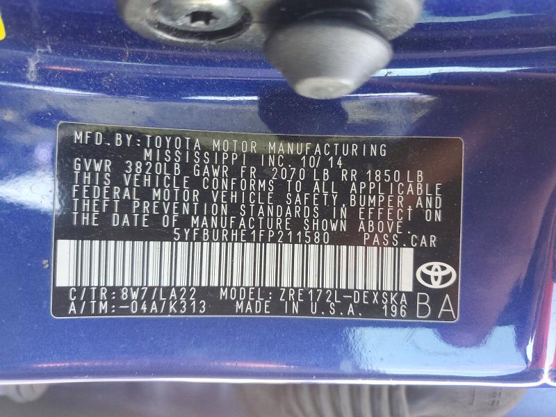 2015 Toyota Corolla l