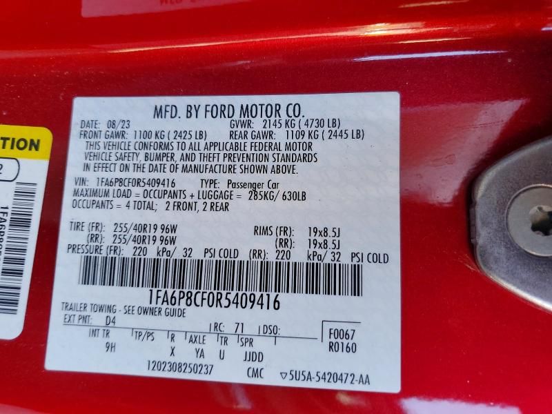 2024 Ford Mustang gt