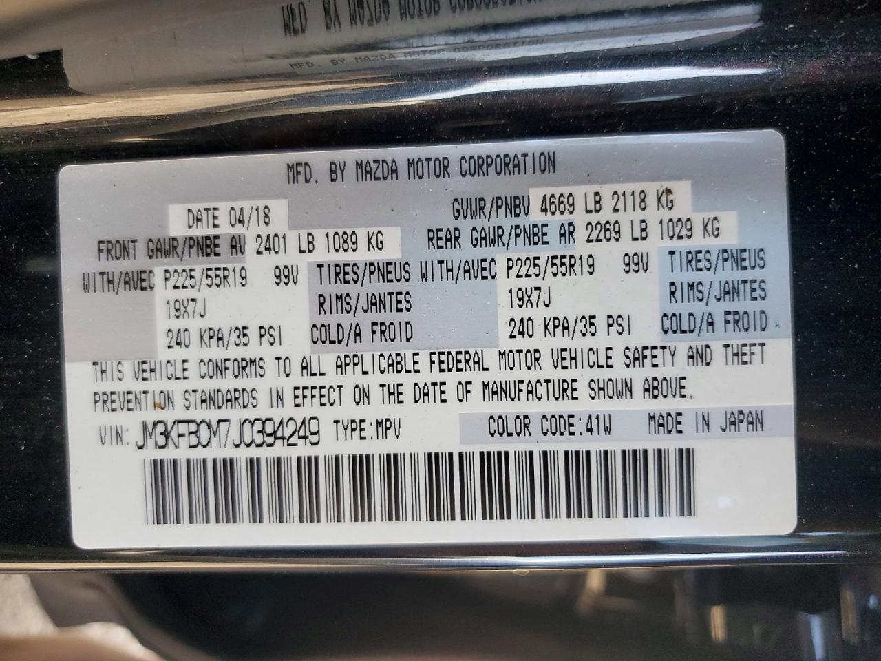 2018 Mazda Cx-5 Touring